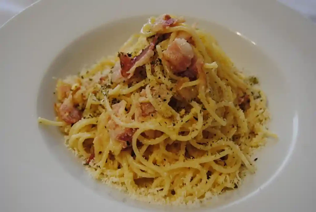 Imagen de los espaguetis a la Carbonara