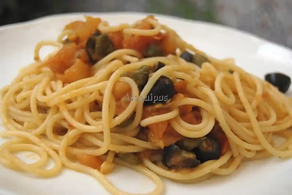 Imagen de los Espaguetis a la Putanesca