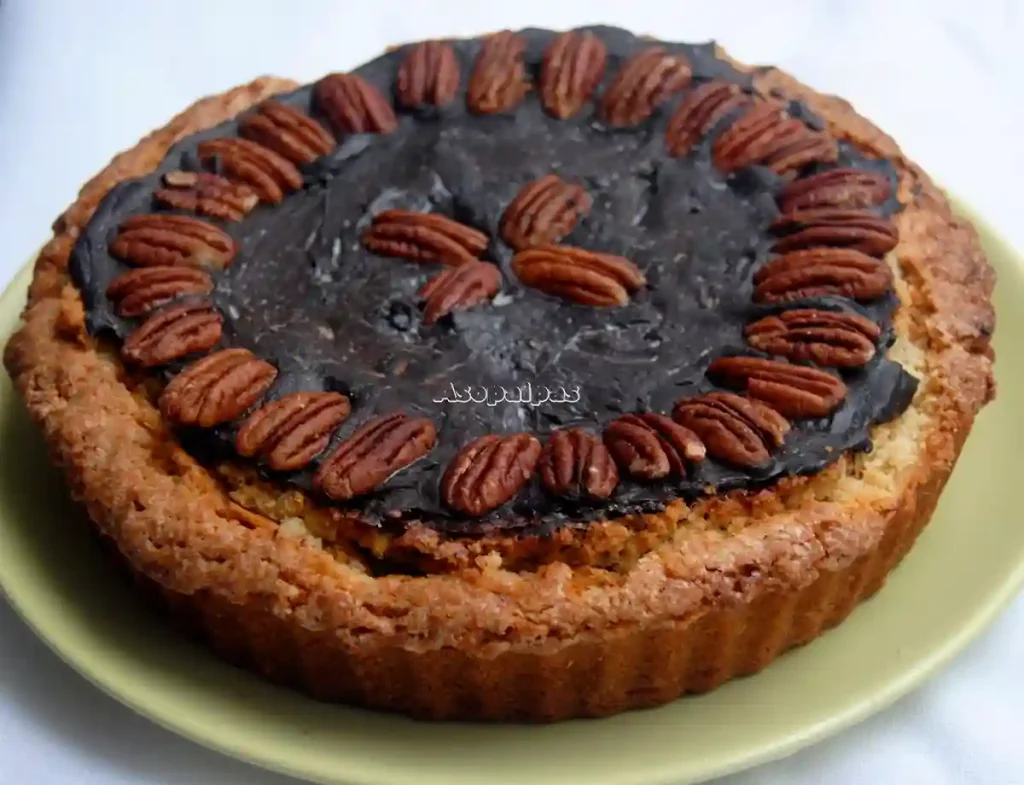 Imagen del Bourbon Pecan Pie con Ganache de Chocolate